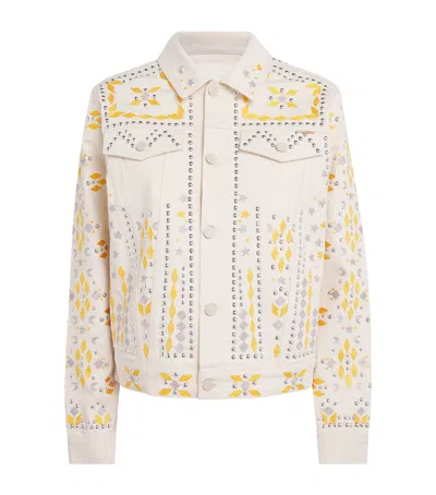 Mother Embellished The Bruiser Denim Jacket