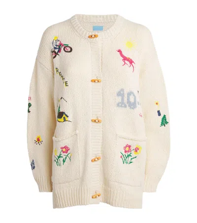 MOTHER EMBROIDERED THE LONG DROP CARDIGAN