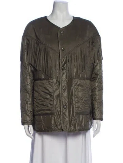 Pre-owned Mother Evening Jacket In Green