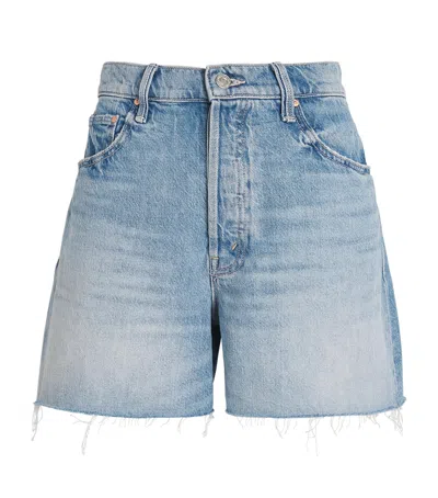 Mother Extra Mile Shorts In Blue