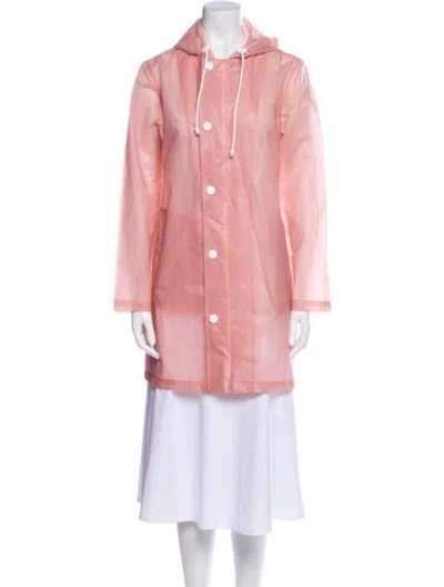 Pre-owned Mother Faux Fur Coat In Pink