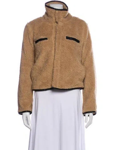 Pre-owned Mother Faux Fur Jacket In Brown