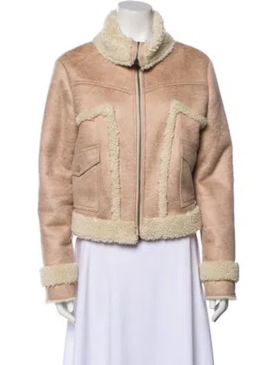 Pre-owned Mother Faux Fur Jacket In Neutral