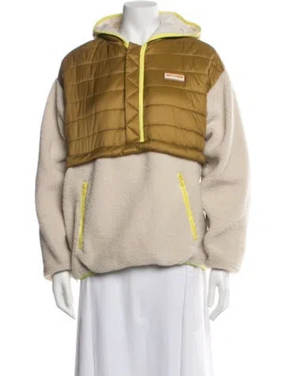 Pre-owned Mother Faux Fur Jacket In Yellow