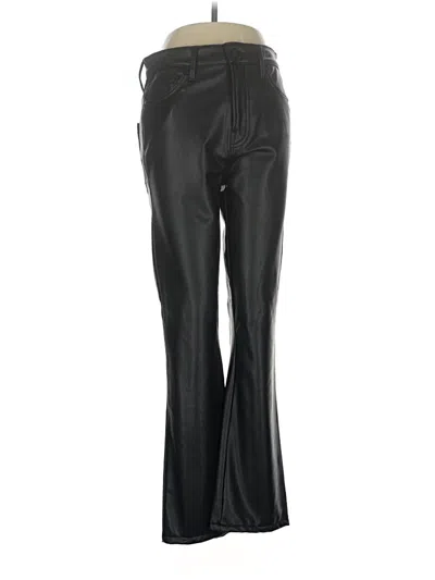 Pre-owned Mother Faux Leather Pants In Black