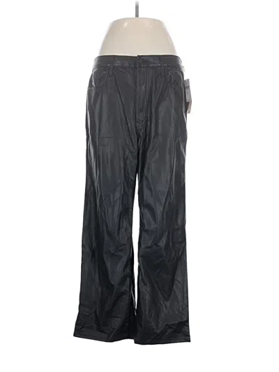 Mother Faux Leather Pants In Black