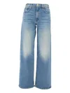 Mother Five-pocket Design Jeans In Blue