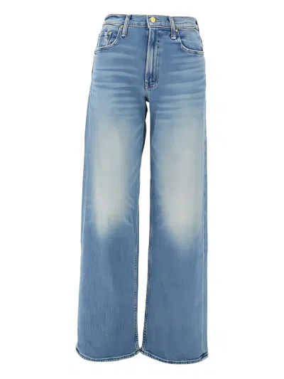 Mother Five-pocket Design Jeans In Blue