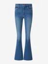 Mother The Weekender Layover Jeans In Blue In Flare Style