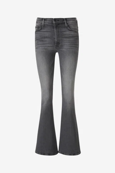 Mother Flare Weekender Jeans In Antracite Grey