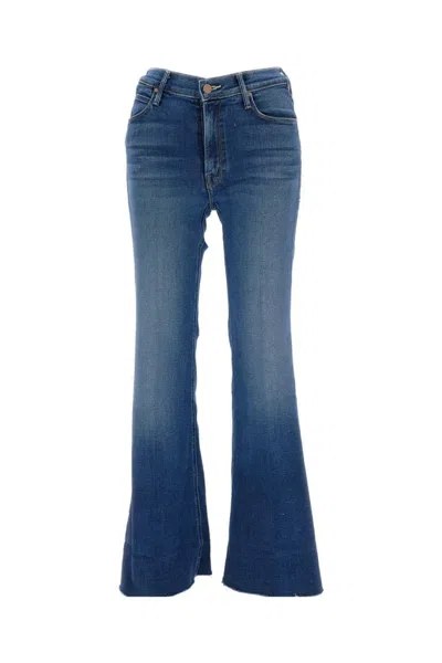 Mother Flared 5-pocket Denim Jeans In Blue