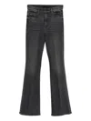 Mother Flared Black Jeans With Vintage Appeal And Flattering Fit In Black