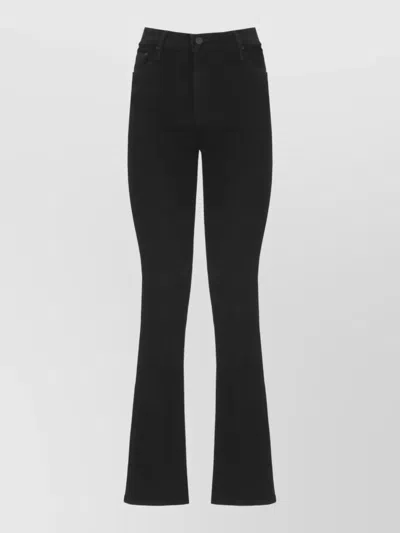 Mother Flared Cotton Jeans Straight Leg Trousers In Multi