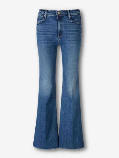 Mother Flared Doozy Jeans In Blue