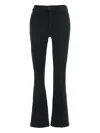 Mother Flared Five-pockts Jeans In Black