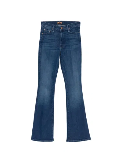 Mother Flared Jeans In Blue