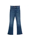 Mother The Weekender Mid Rise Flared Jeans In Kicks And Riffs In Blue
