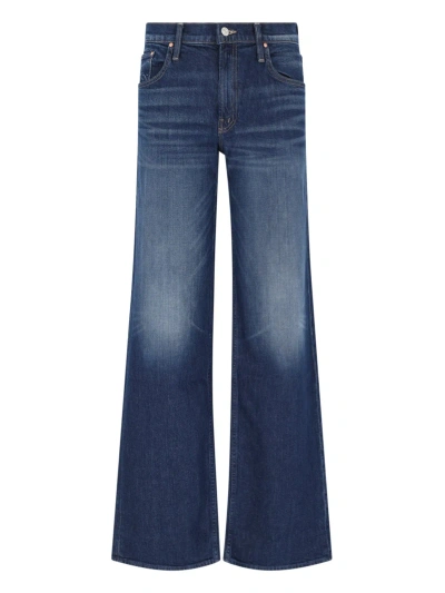 Mother Flared Jeans In Blue