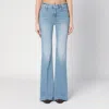 Mother Flared Jeans The Doozy Light Blue Washed In Light Blue
