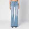 Mother Flared Jeans The Doozy Light Blue Washed In Light Blue