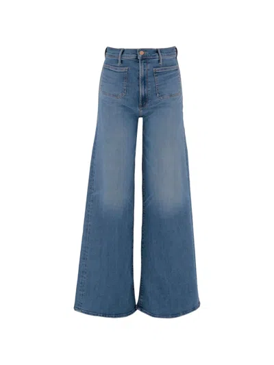 Mother Flared Leg Denim Jeans In Blue