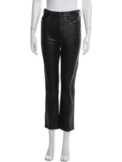 Pre-owned Mother Flared Pants In Black