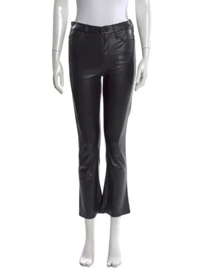 Pre-owned Mother Flared Pants In Black