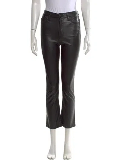 Pre-owned Mother Flared Pants In Black