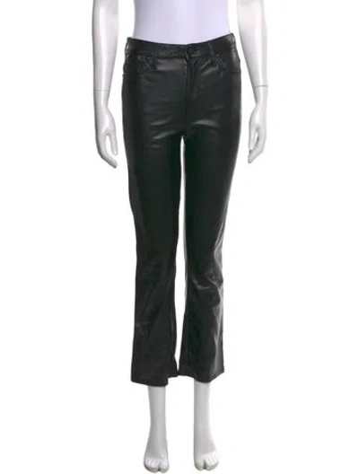 Pre-owned Mother Flared Pants In Black