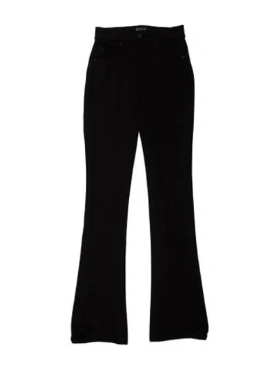 Pre-owned Mother Flared Pants In Black