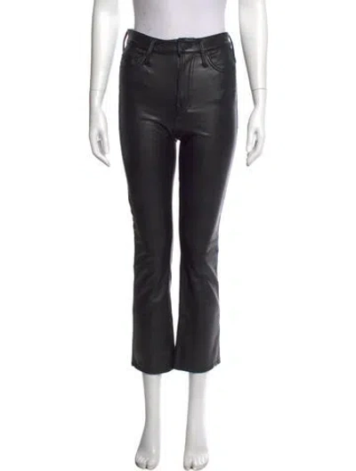 Pre-owned Mother Flared Pants In Black