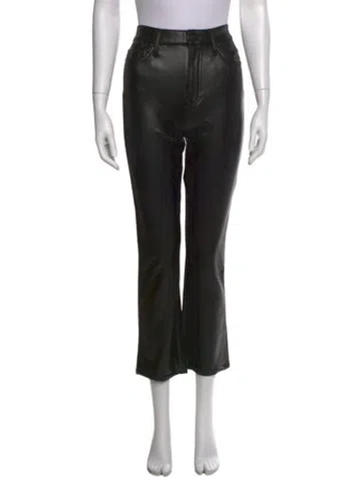 Pre-owned Mother Flared Pants In Black