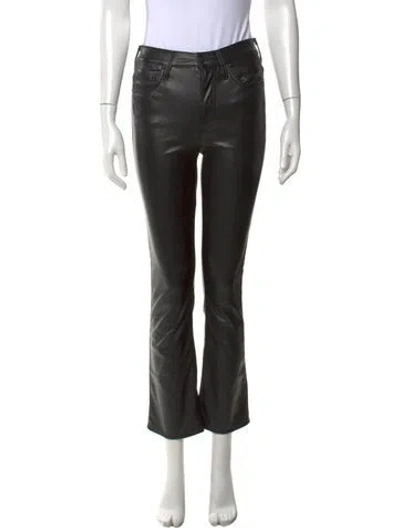 Pre-owned Mother Flared Pants In Black