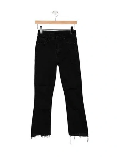 Pre-owned Mother Flared Pants In Black