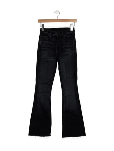 Pre-owned Mother Flared Pants In Black
