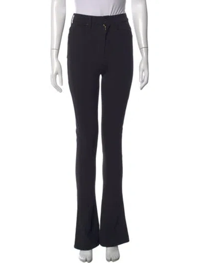 Pre-owned Mother Flared Pants In Black