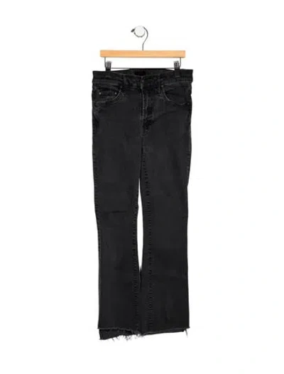 Pre-owned Mother Flared Pants In Black