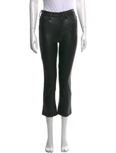 Pre-owned Mother Flared Pants In Black