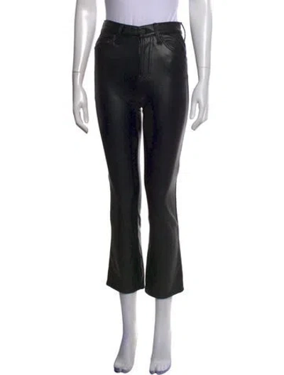 Pre-owned Mother Flared Pants In Black
