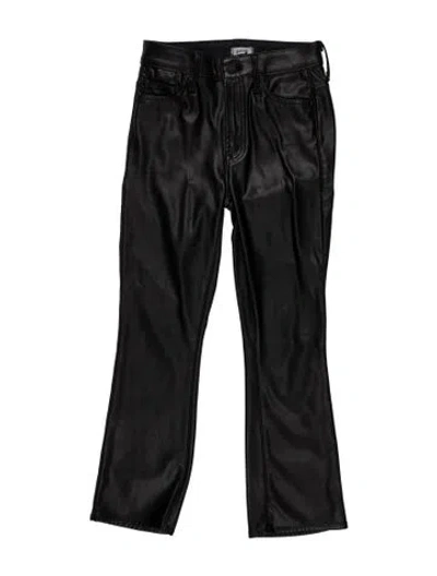 Pre-owned Mother Flared Pants In Black