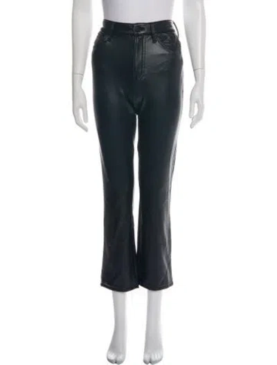 Pre-owned Mother Flared Pants In Black
