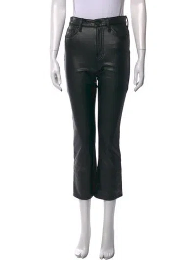 Pre-owned Mother Flared Pants In Black