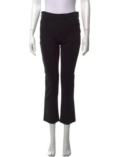 Pre-owned Mother Flared Pants In Black