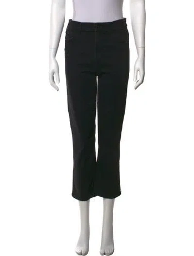 Pre-owned Mother Flared Pants In Black