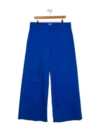 Pre-owned Mother Flared Pants In Blue