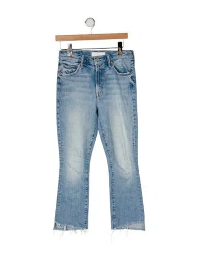 Pre-owned Mother Flared Pants In Blue