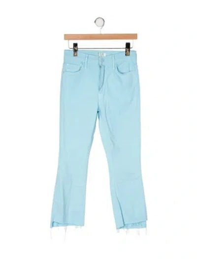 Pre-owned Mother Flared Pants In Blue