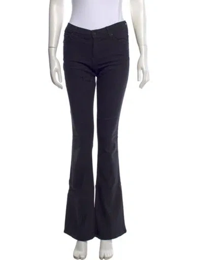 Pre-owned Mother Flared Pants In Blue