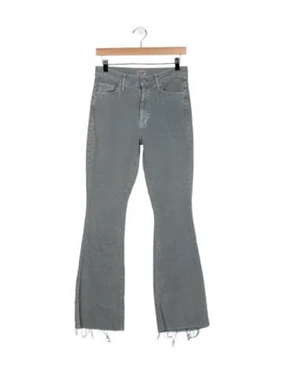 Pre-owned Mother Flared Pants In Blue