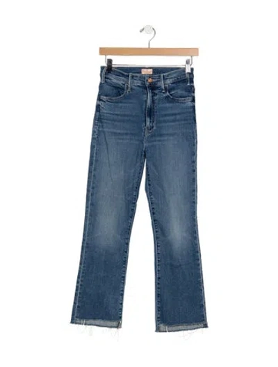 Pre-owned Mother Flared Pants In Blue